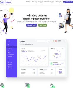 Mẫu website landing page phần mềm, ứng dụng