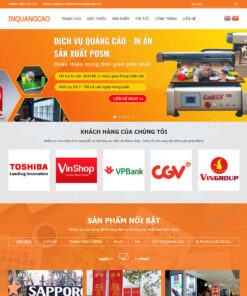 Mẫu website dịch vụ quảng cáo, biển quảng cáo