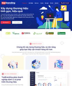 Mẫu website dịch vụ quảng cáo - marketing