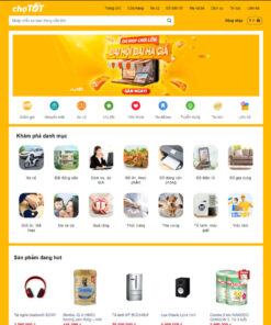Mẫu website chợ tốt