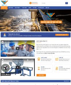 Mẫu website cơ khí 01