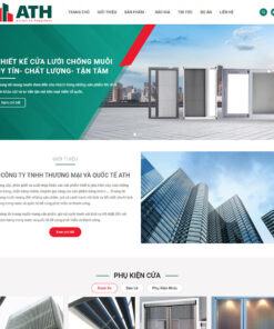 Mẫu website bán cửa lưới