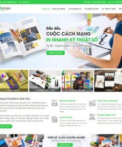 Mẫu website dịch vụ in ấn - quảng cáo