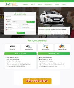 Mẫu website dịch vụ taxi