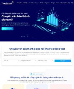 Mẫu website giới thiệu dịch vụ textsmart