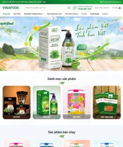 Mẫu website thực phẩm chức năng 09