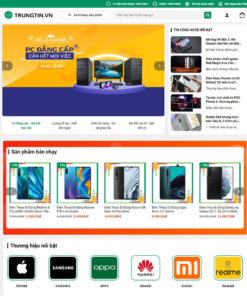 mẫu website bán điện thoại